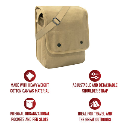 Canvas Map Case Shoulder Bag