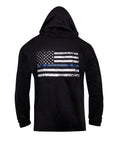 Rothco Thin Blue Line Concealed Carry Zippered Hoodie - Black - Tactical Choice Plus