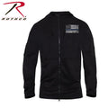 Rothco Thin Blue Line Concealed Carry Zippered Hoodie - Black - Tactical Choice Plus