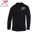 Rothco Thin Blue Line Concealed Carry Zippered Hoodie - Black - Tactical Choice Plus