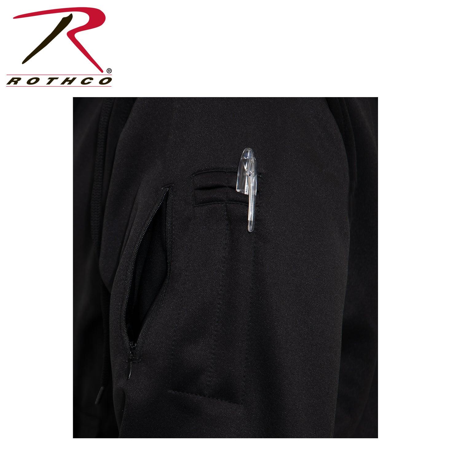 Rothco Thin Blue Line Concealed Carry Zippered Hoodie - Black - Tactical Choice Plus