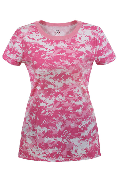 Womens Long Length Camo T-Shirt