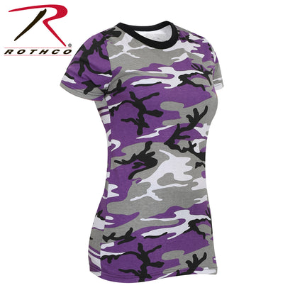 Womens Long Length Camo T-Shirt
