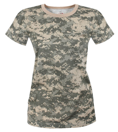 Womens Long Length Camo T-Shirt