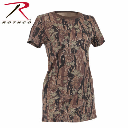 Womens Long Length Camo T-Shirt