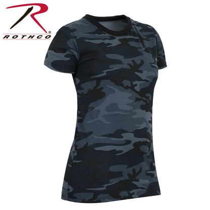 Womens Long Length Camo T-Shirt