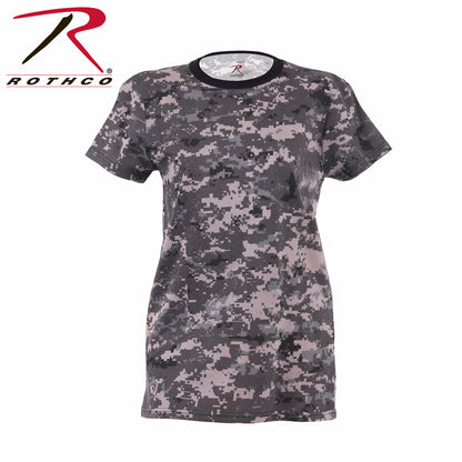 Womens Long Length Camo T-Shirt