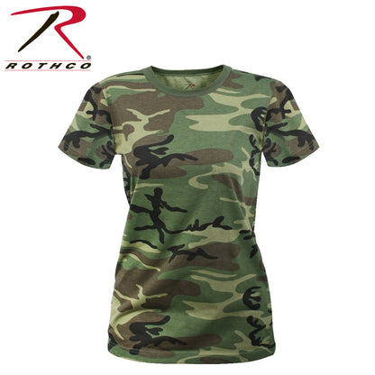 Womens Long Length Camo T-Shirt