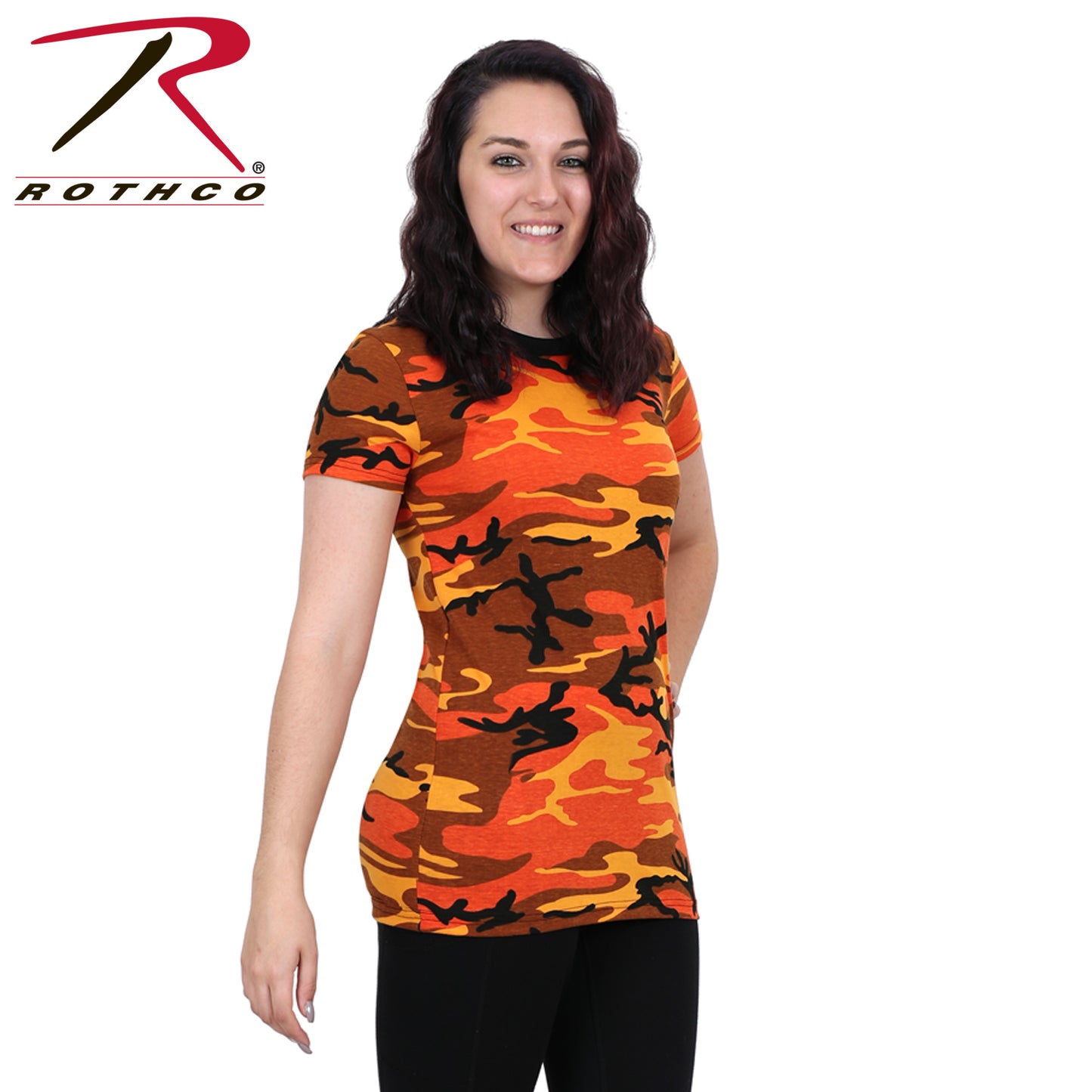 Womens Long Length Camo T-Shirt