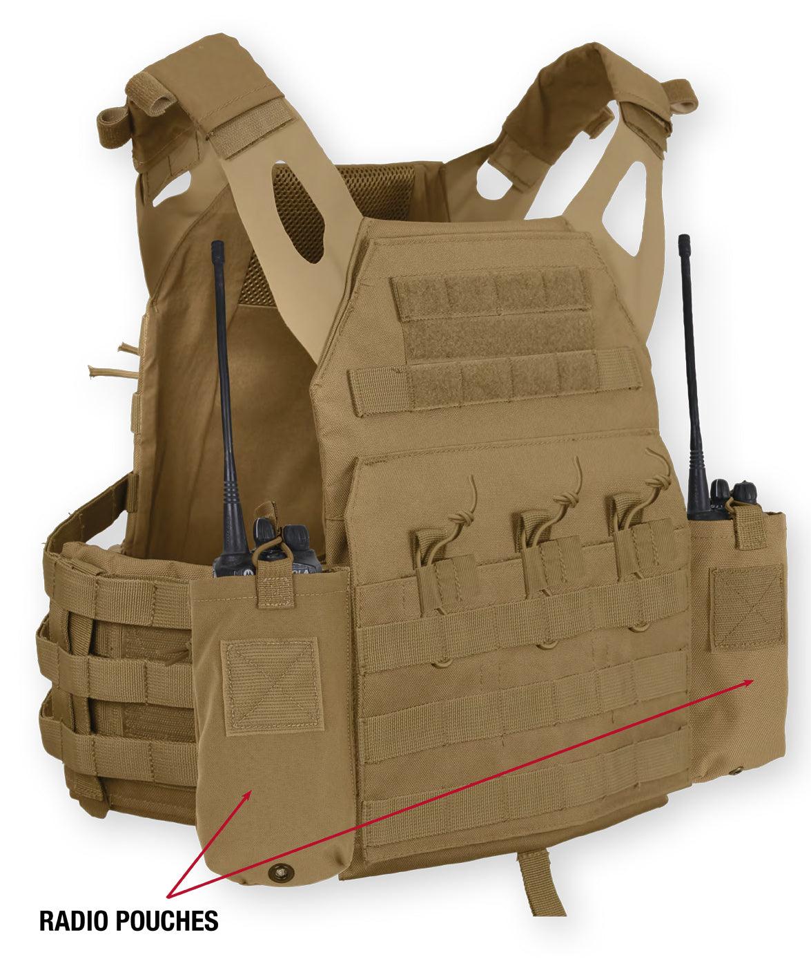 Rothco LACV (Lightweight Armor Carrier Vest) Side Radio Pouch Set - Tactical Choice Plus