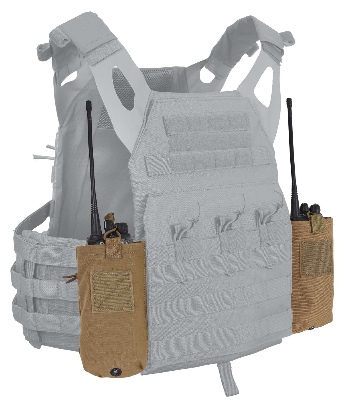 Rothco LACV (Lightweight Armor Carrier Vest) Side Radio Pouch Set - Tactical Choice Plus