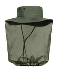 Adjustable Boonie Hat With Mosquito Netting - Olive Drab - Tactical Choice Plus