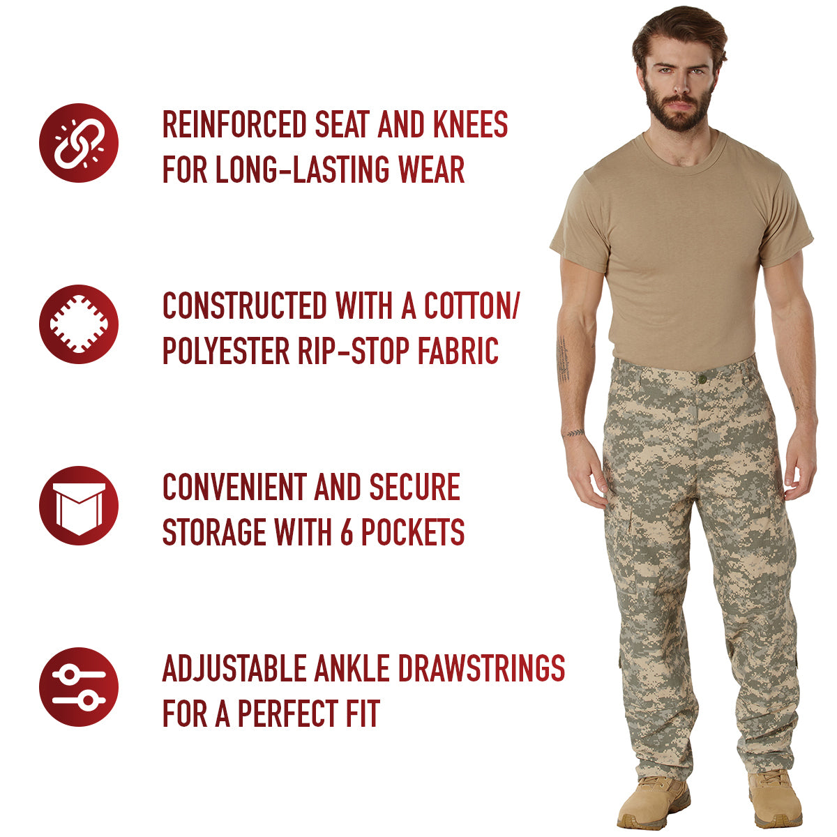 Camo Combat Uniform Pants