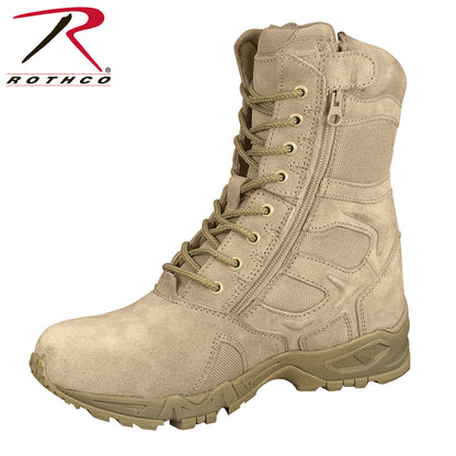 Forced Entry Deployment Boots With Side Zipper - 8 Inch