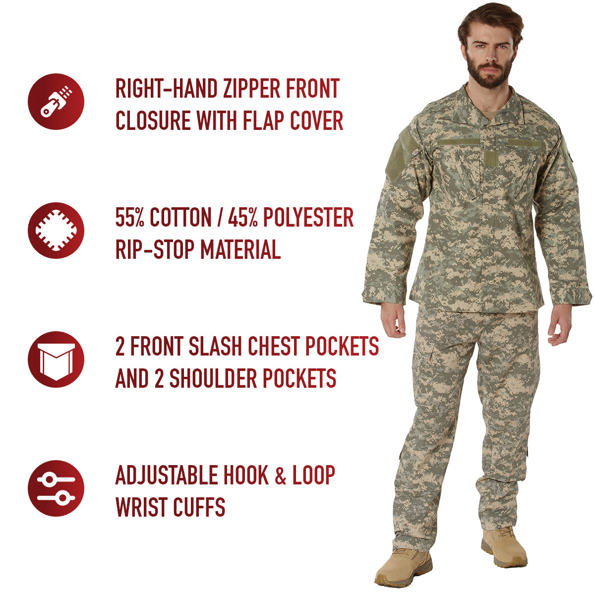 Camo Combat Uniform Shirt