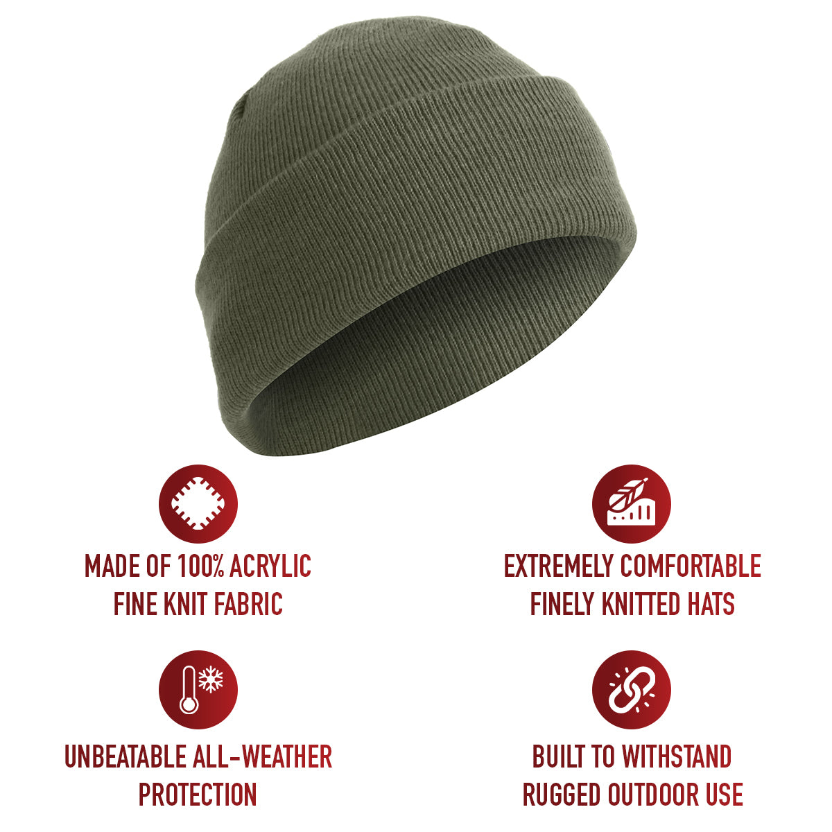 Deluxe Fine Knit Watch Cap