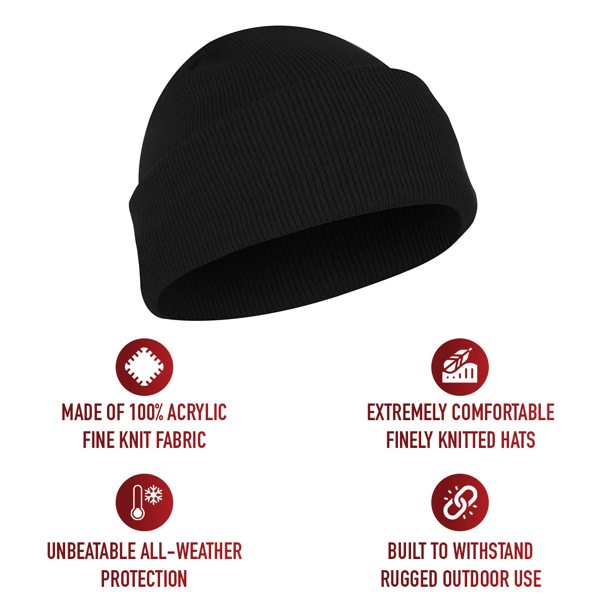 Deluxe Fine Knit Watch Cap