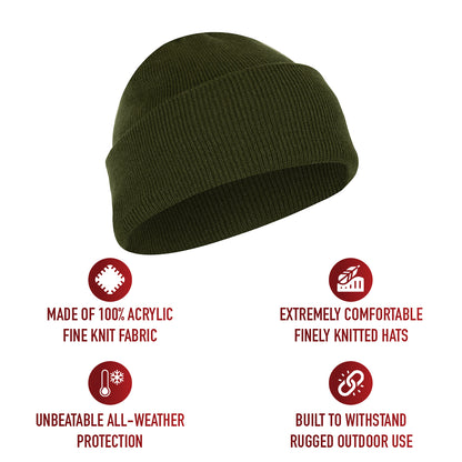 Deluxe Fine Knit Watch Cap
