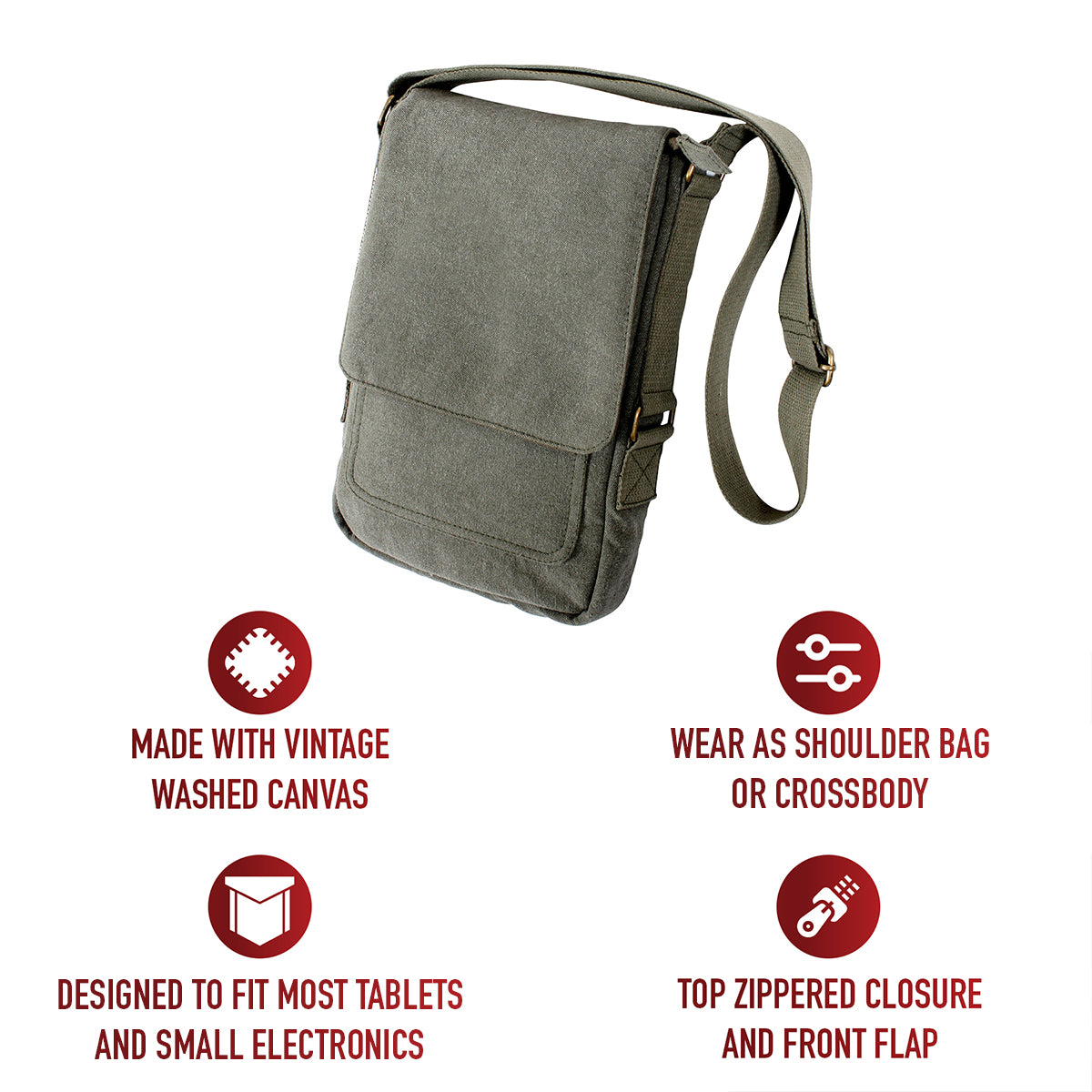 Vintage Canvas  Tech Bag