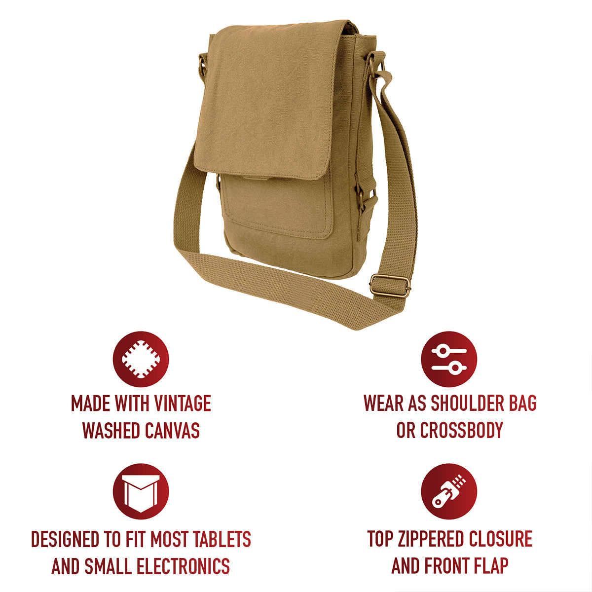 Vintage Canvas  Tech Bag