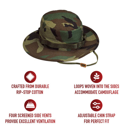 100% Cotton Rip-Stop Boonie Hat