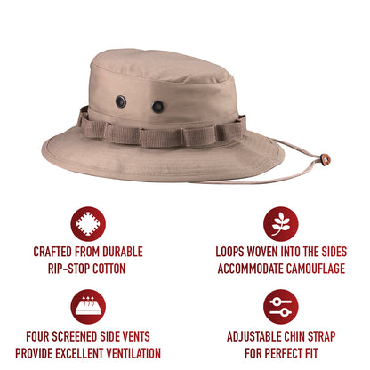 100% Cotton Rip-Stop Boonie Hat