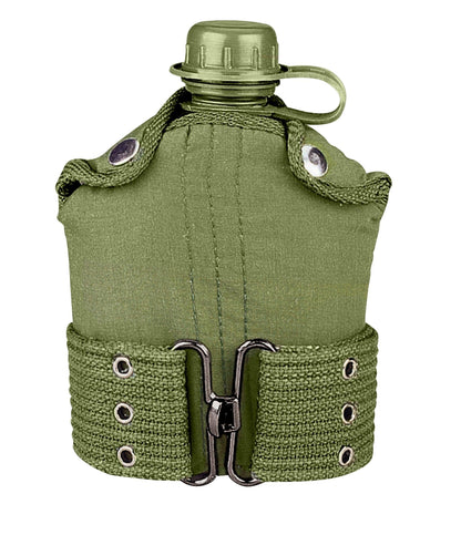 G.I. Type Plastic Canteen & Pistol Belt Kit - Tactical Choice Plus