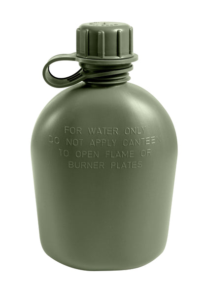 Genuine G.I. 3 Piece 1 Quart Plastic Canteen - Tactical Choice Plus
