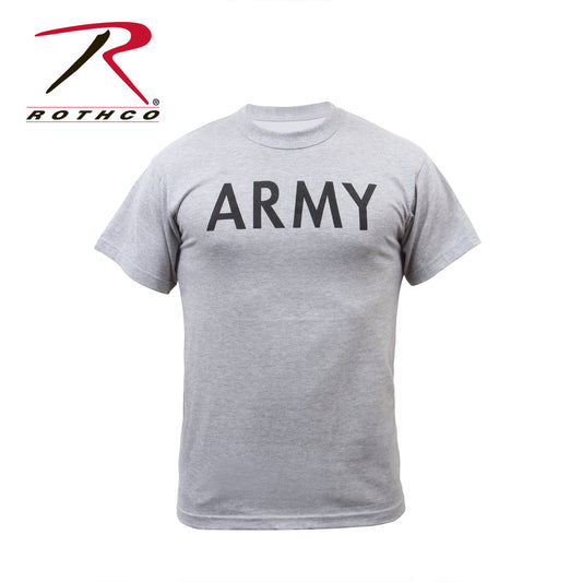 Rothco Grey Army Physical Training T-Shirt - Tactical Choice Plus