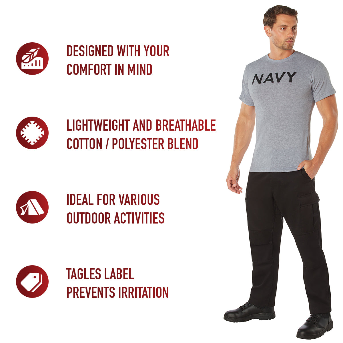 Grey Physical Training T-Shirt