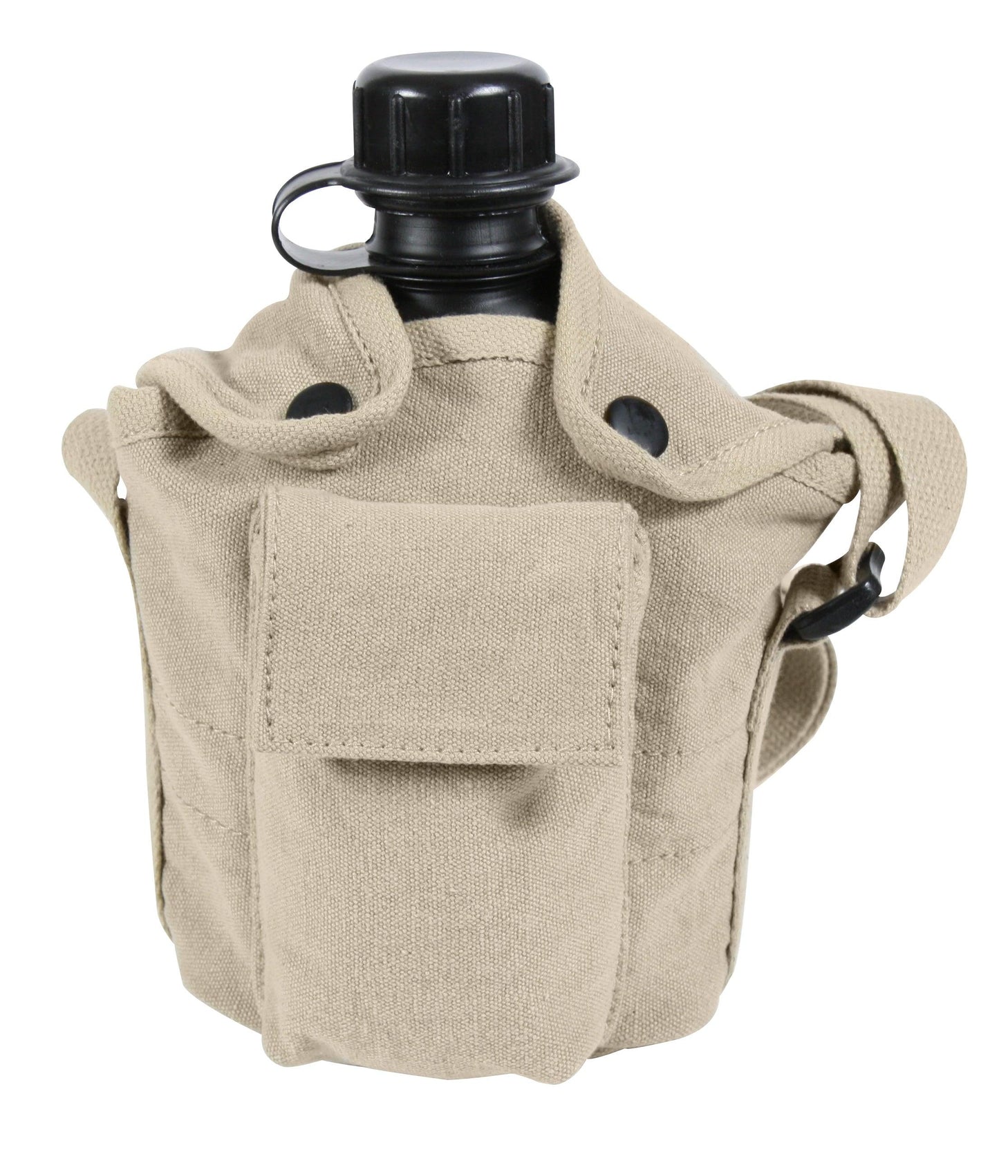 Vintage Canvas Carry-All Canteen Cover With Shoulder Strap - Tactical Choice Plus