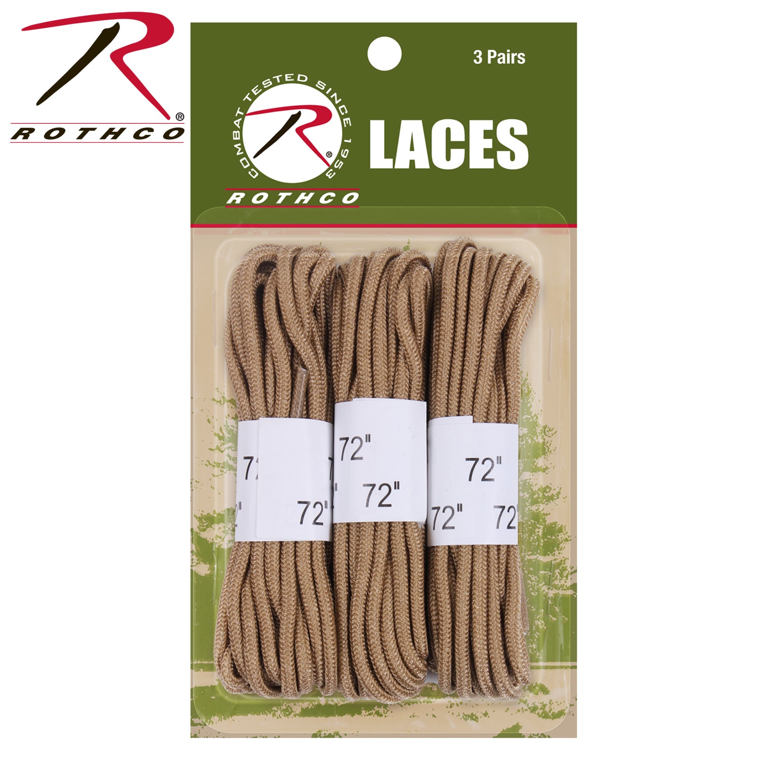 Rothco 72" Boot Laces - 3 Pack - Tactical Choice Plus