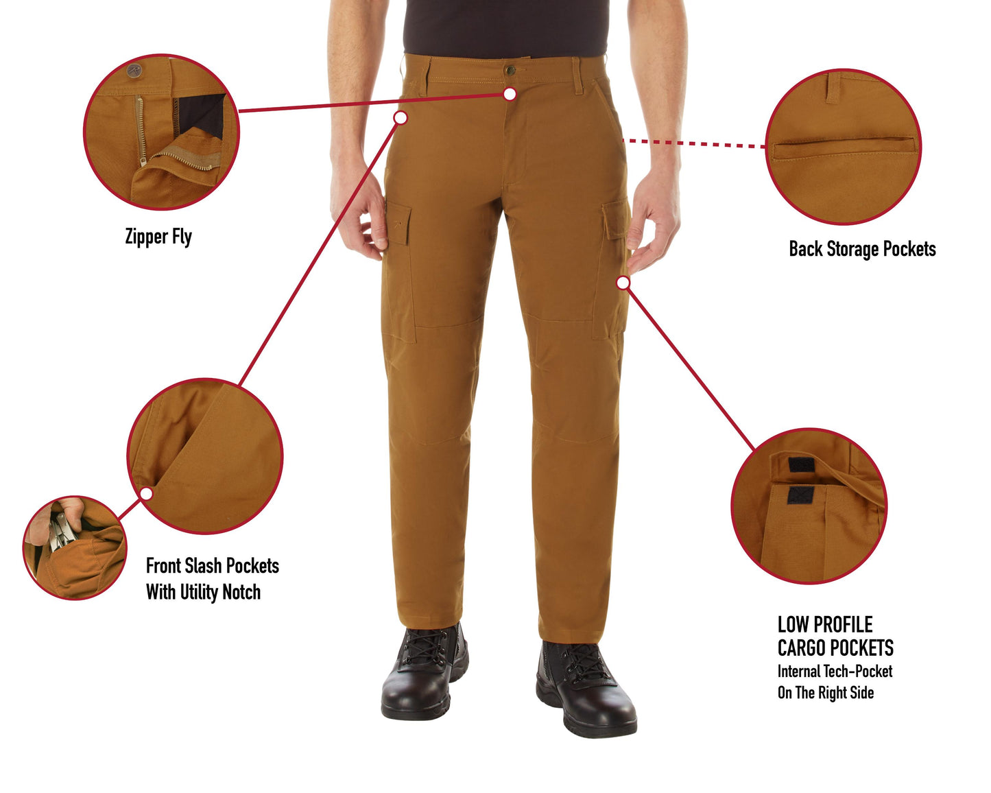 Active Flex Fleece Lined Canvas Work Pants