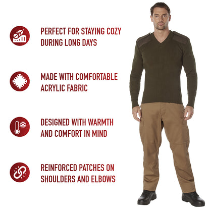 Rothco G.I. Style Acrylic V-Neck Sweater