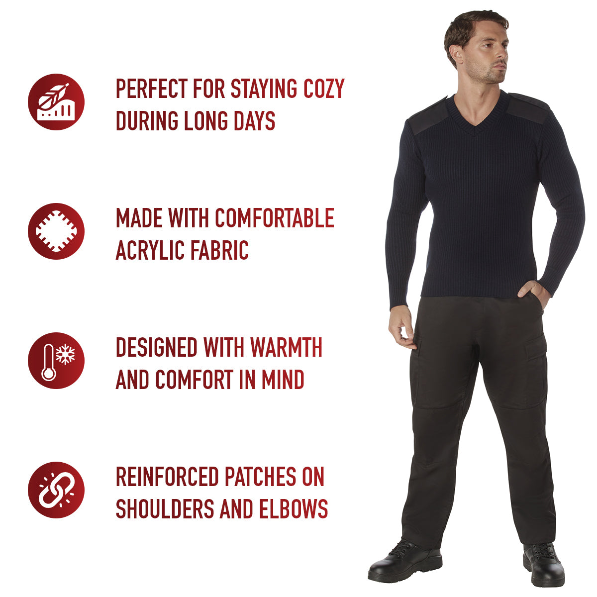 Rothco G.I. Style Acrylic V-Neck Sweater