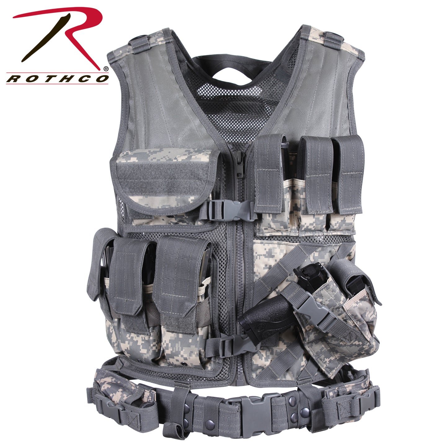 Cross Draw MOLLE Tactical Vest