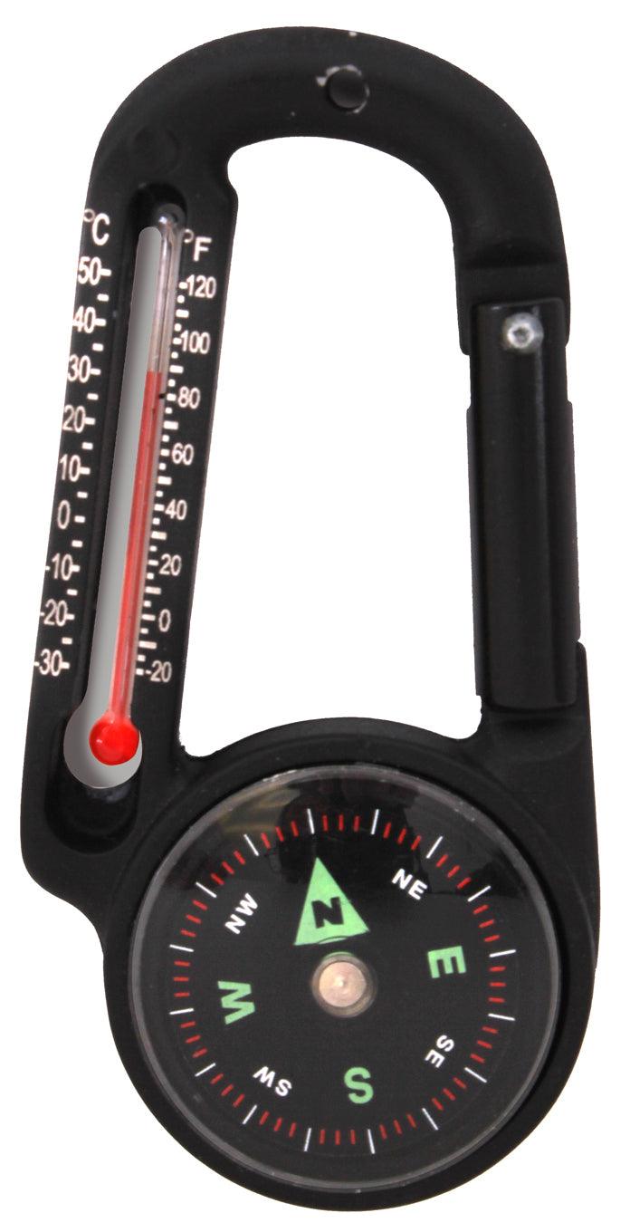 Carabiner Compass/Thermometer - Tactical Choice Plus