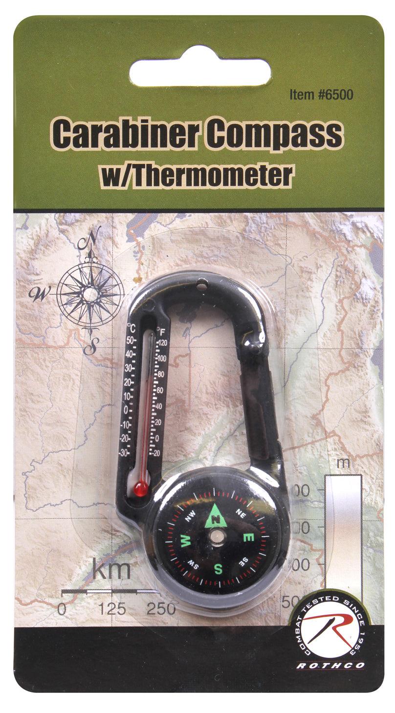 Carabiner Compass/Thermometer - Tactical Choice Plus