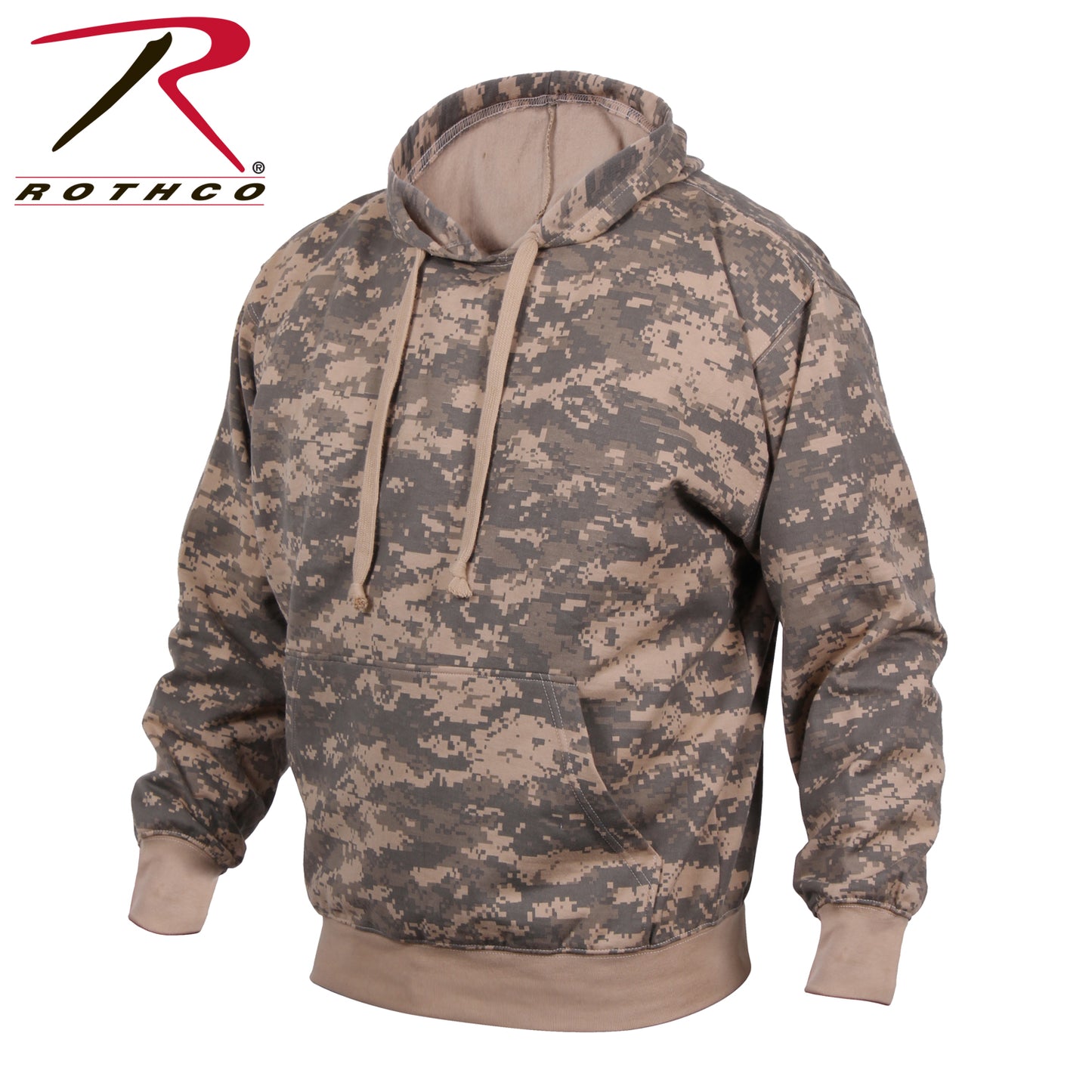 Camo Pullover Hooded Sweatshirt