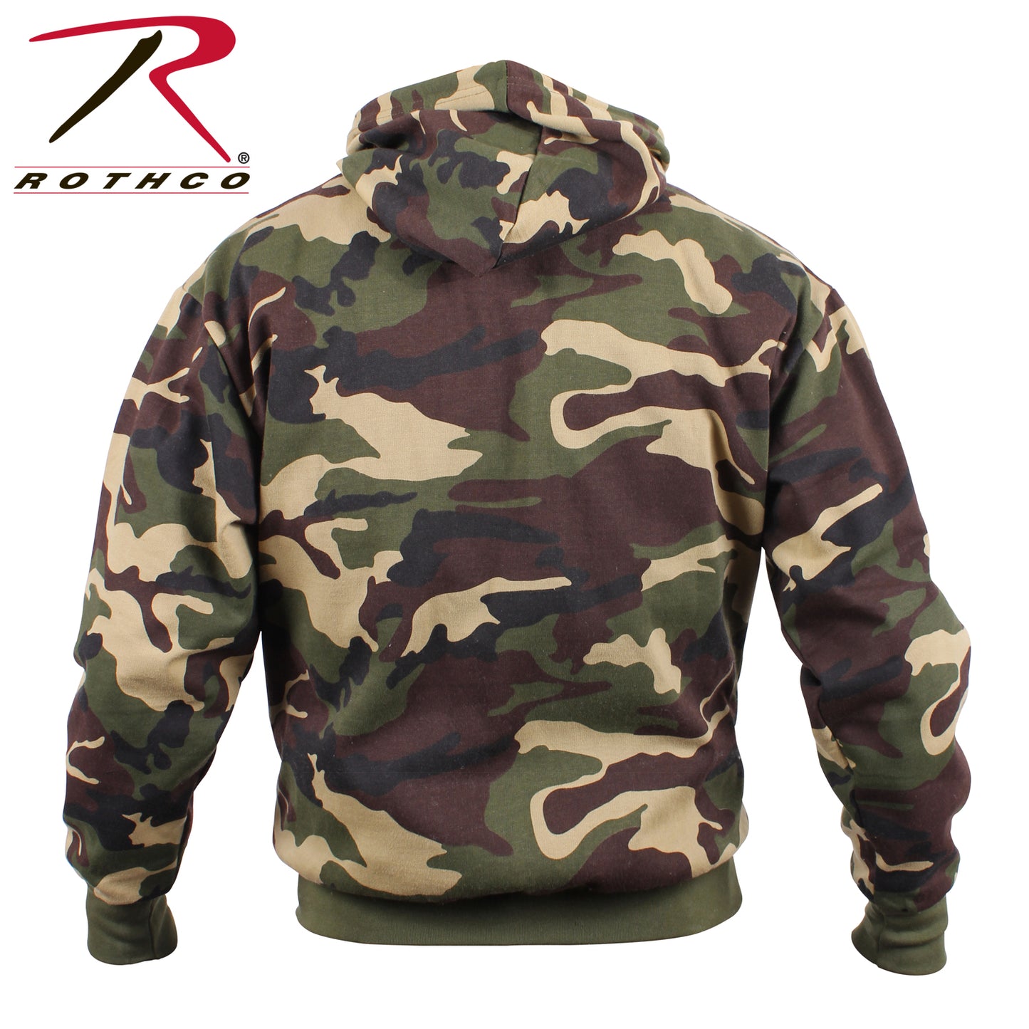 Camo Pullover Hooded Sweatshirt