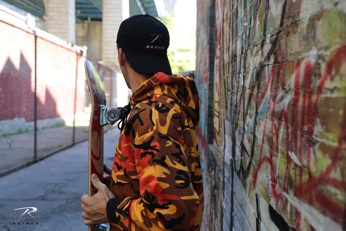 Camo Pullover Hooded Sweatshirt