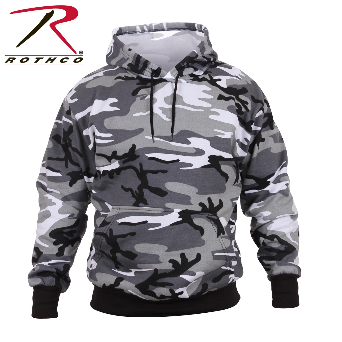 Camo Pullover Hooded Sweatshirt
