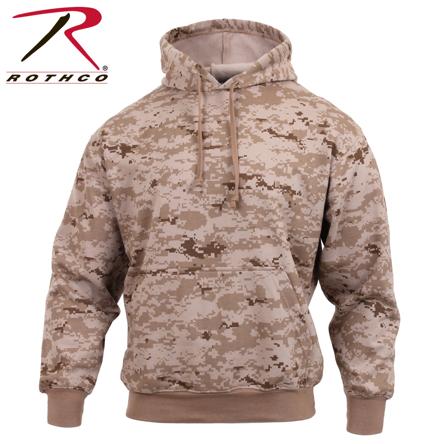 Camo Pullover Hooded Sweatshirt