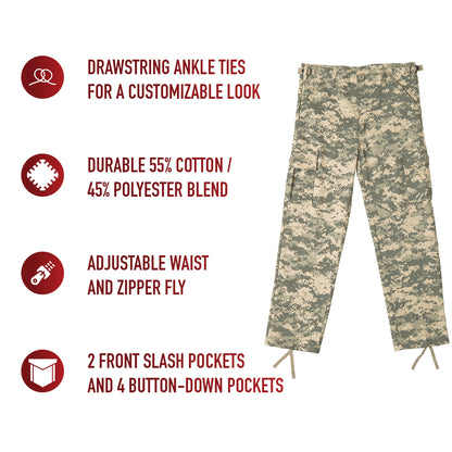 Kids Digital Camo BDU Pants