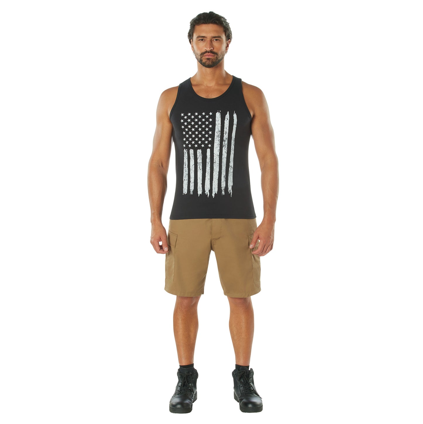 Distressed U.S. Flag Tank Top
