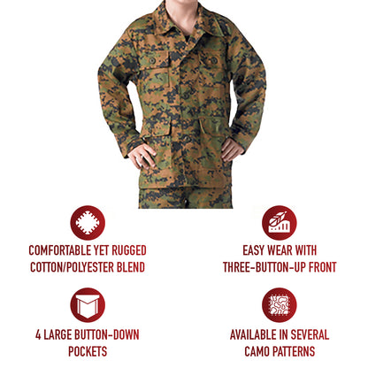 Kids Camo BDU Shirt