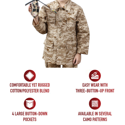 Kids Camo BDU Shirt