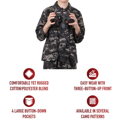 Kids Camo BDU Shirt