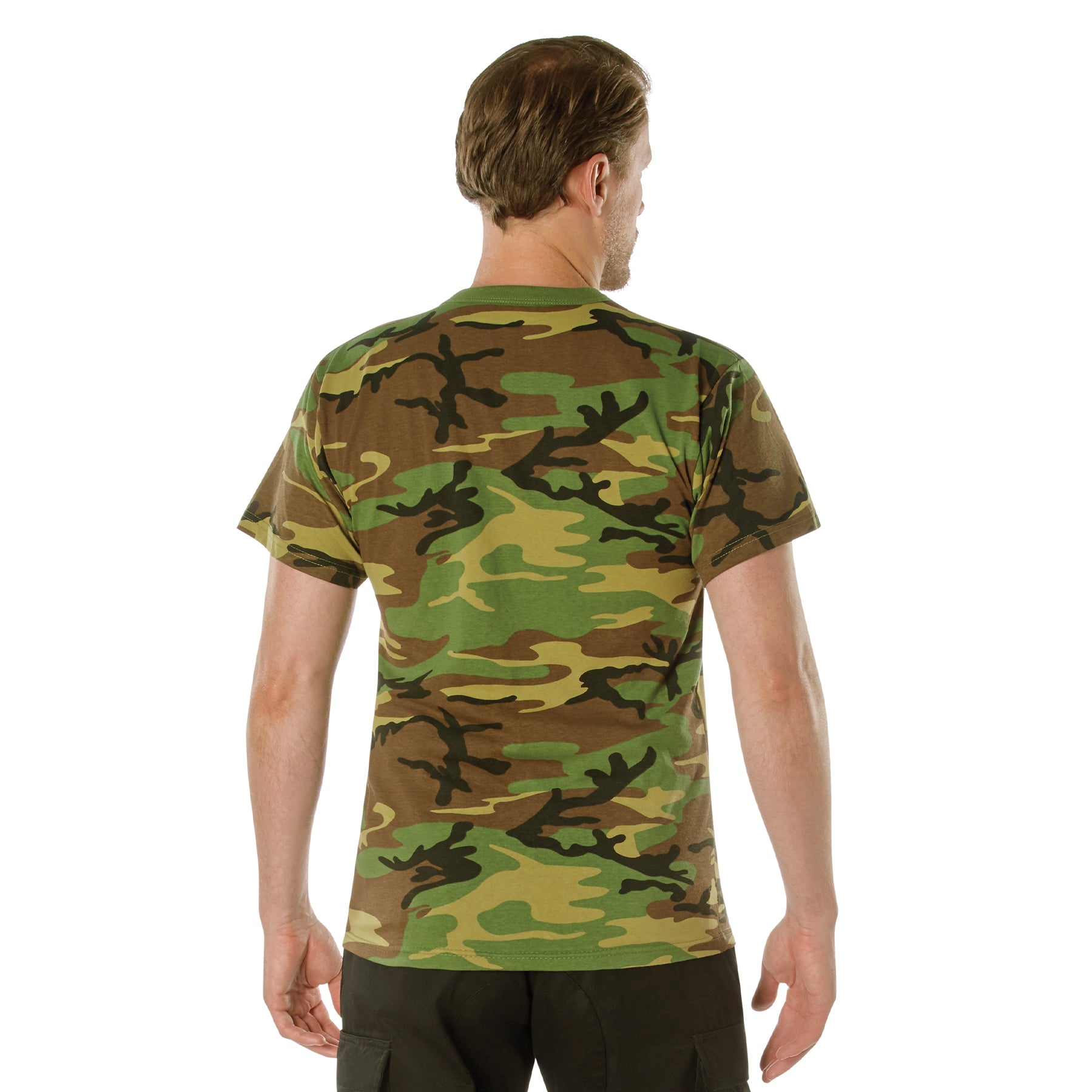 Rothco Woodland Camo T-Shirt With Pocket - Tactical Choice Plus