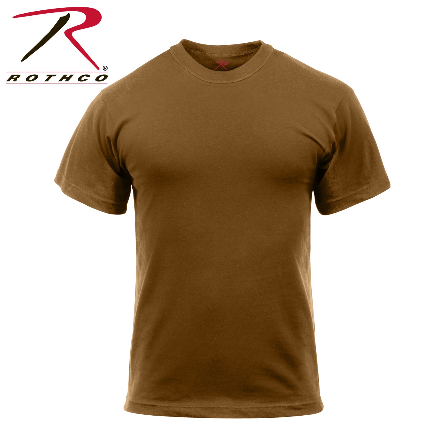 Rothco Solid Color T-Shirt with Cotton / Polyester Blend - Tactical Choice Plus